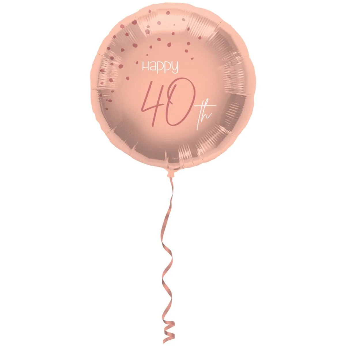 Folieballon Elegant Lush Blush 40 Jaar - 45cm