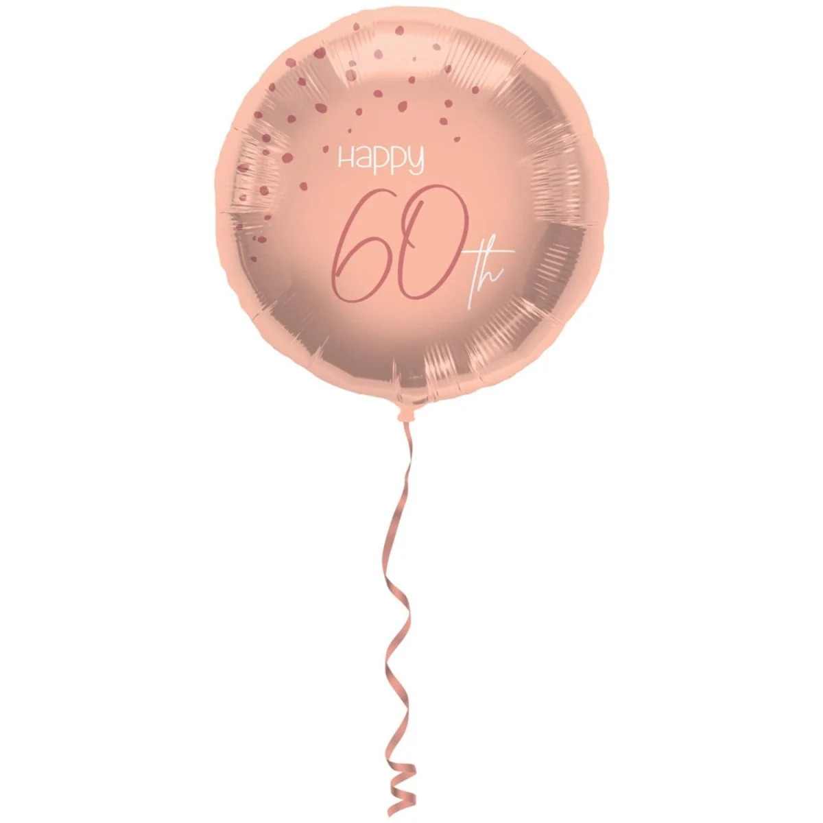 Folieballon Elegant Lush Blush 60 Jaar - 45cm