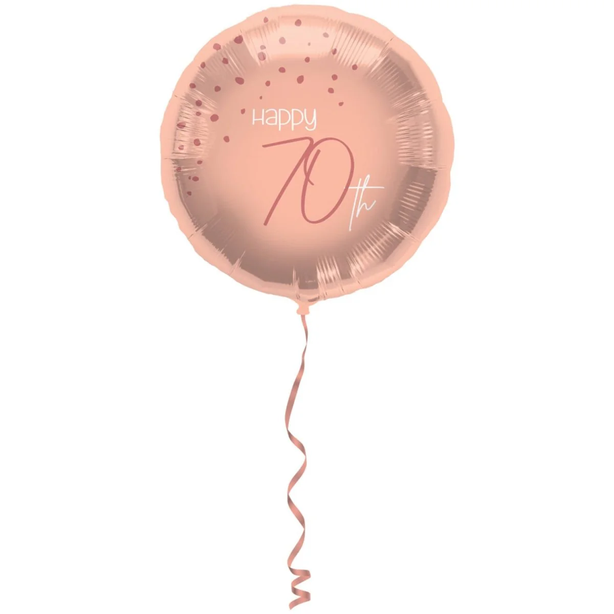 Folieballon Elegant Lush Blush 70 Jaar - 45cm