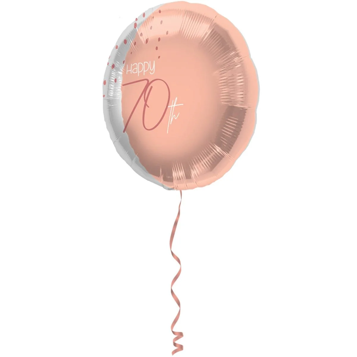 Folieballon Elegant Lush Blush 70 Jaar - 45cm - Image 2