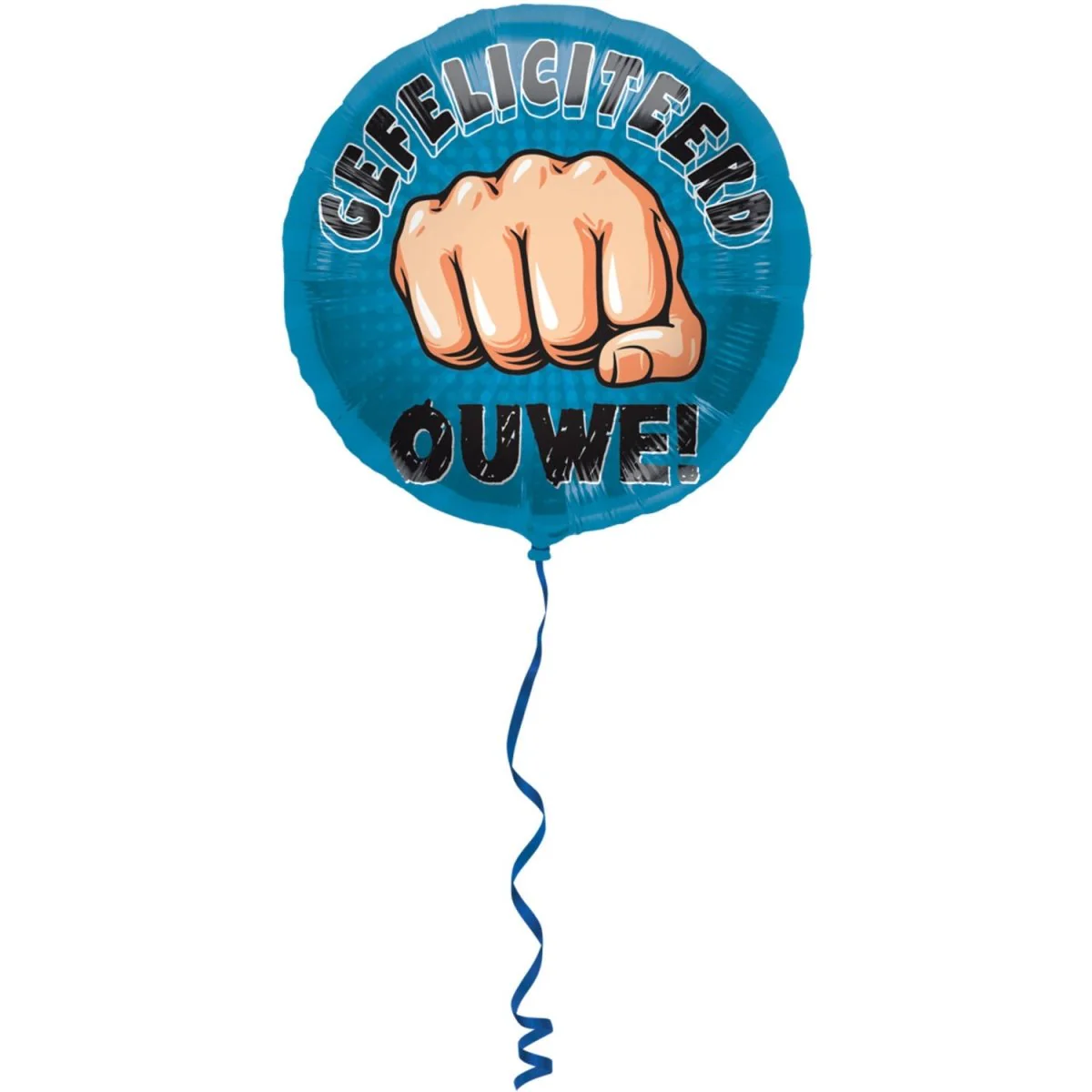 Folieballon 'Gefeliciteerd ouwe' - 45cm