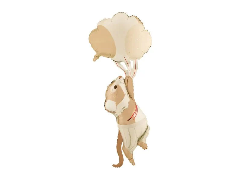 Folieballon Muis met ballonnen, 44x104 cm, mix