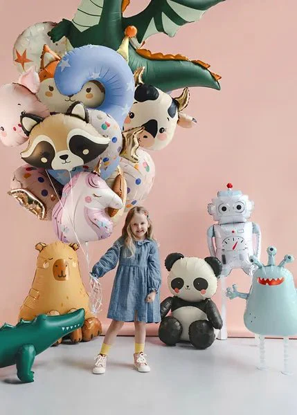 Folieballon Panda, 68x72 cm, mix - Image 3