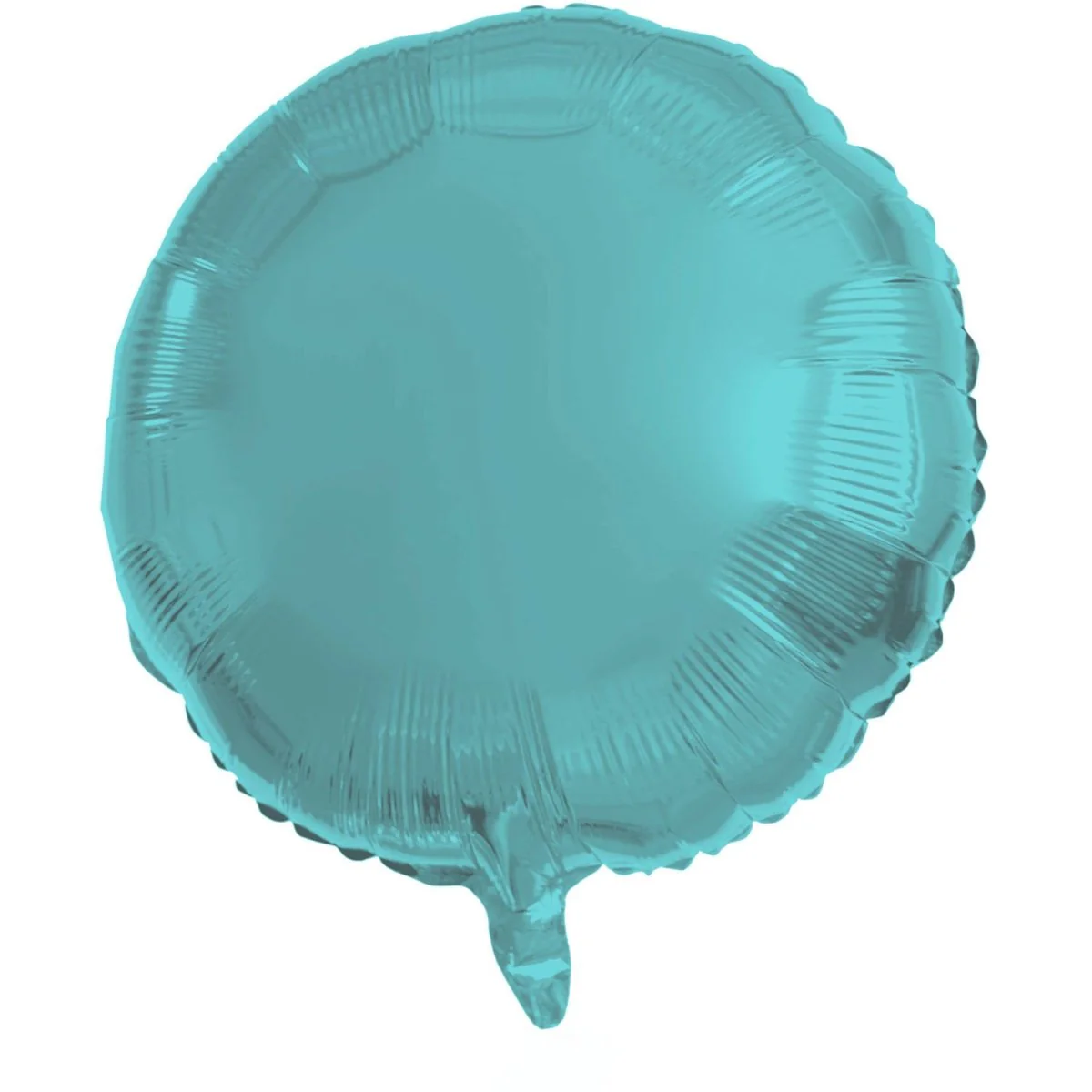Folieballon Rond Pastel Aqua Metallic Mat - 45 cm
