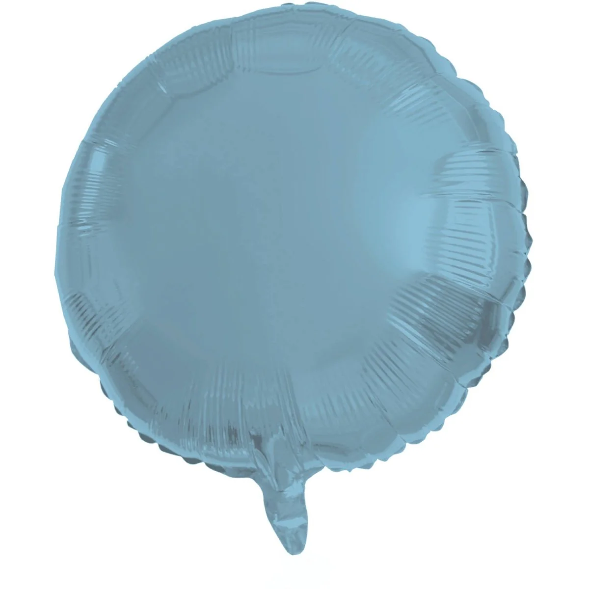 Folieballon Rond Pastel Blauw Metallic Mat - 45 cm
