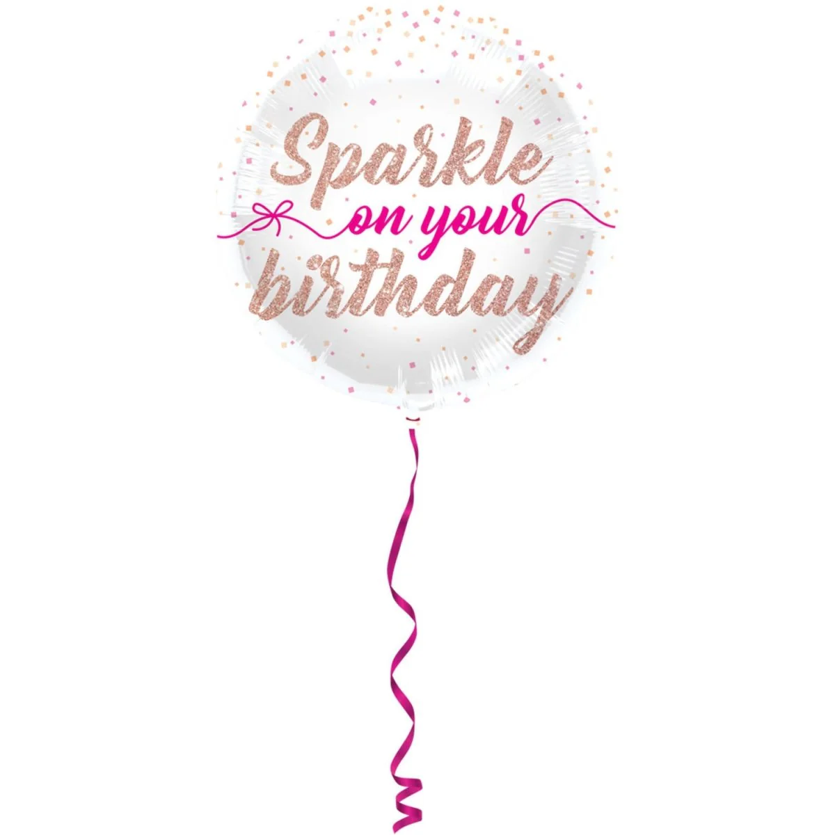 Folieballon Sparkle on your birthday - 45cm