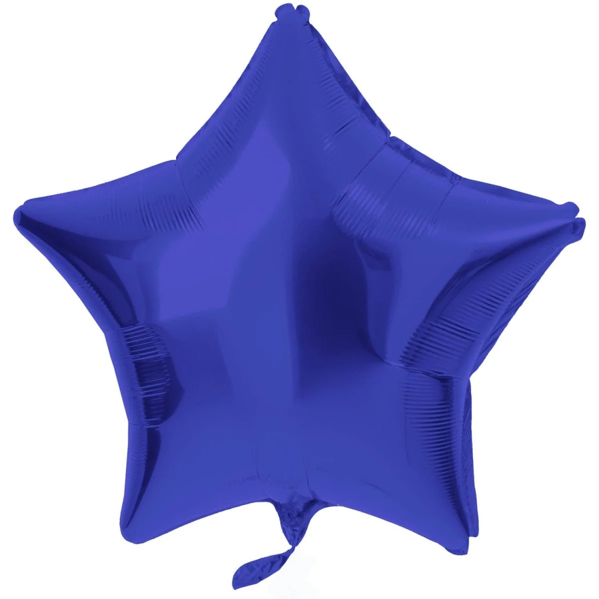 Folieballon Stervormig Blauw Metallic Mat - 45 cm