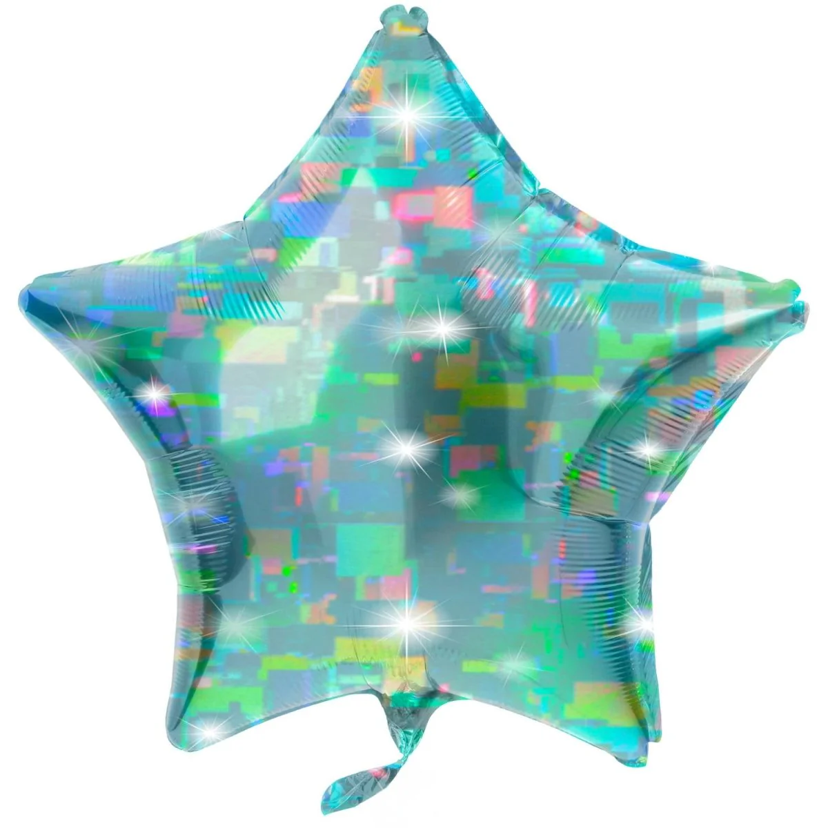 Folieballon Stervormig Galactic Aqua - 45 cm