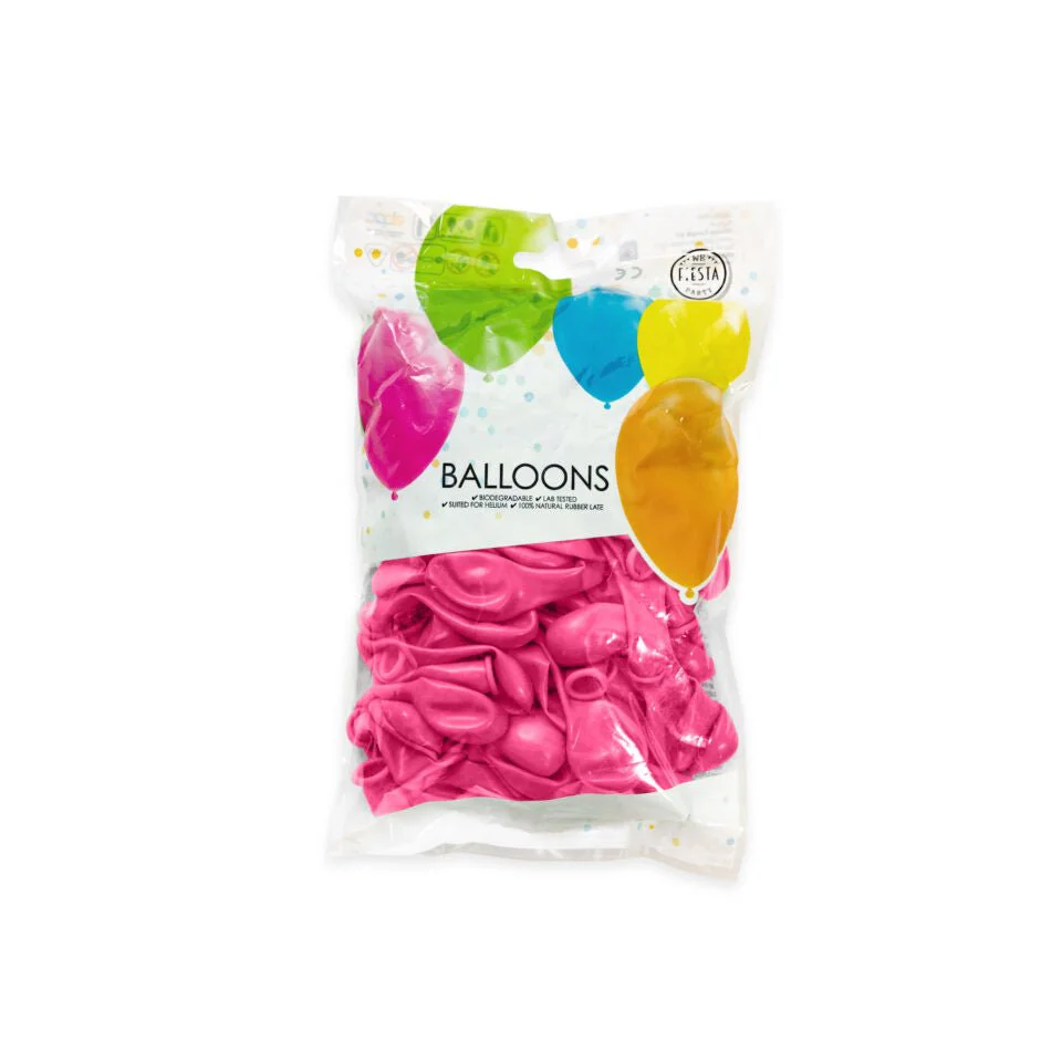 Fuchsia Ballonnen 13cm 100st - Image 2