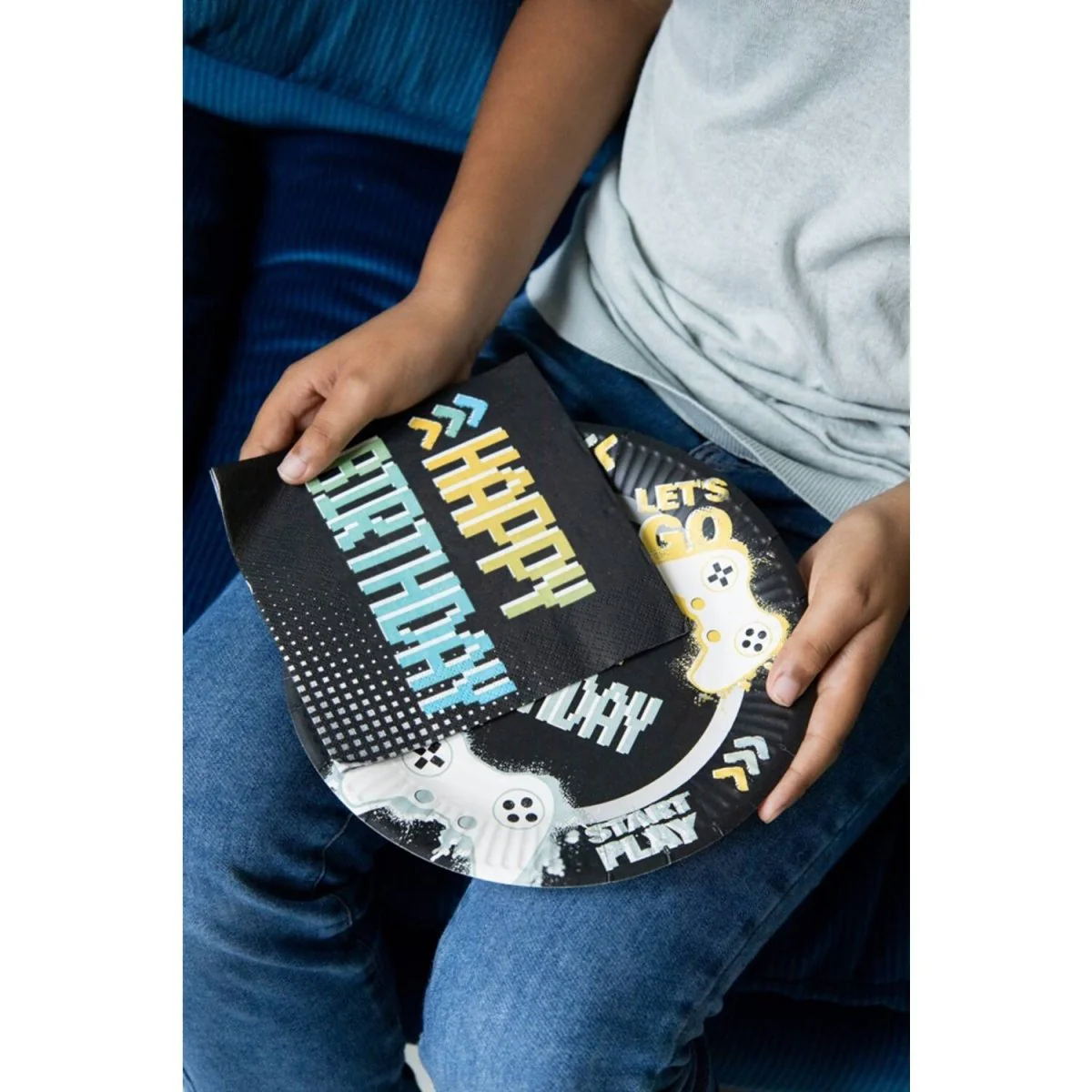 Gaming Party Servetten Happy Birthday 33cm 20st - Image 4