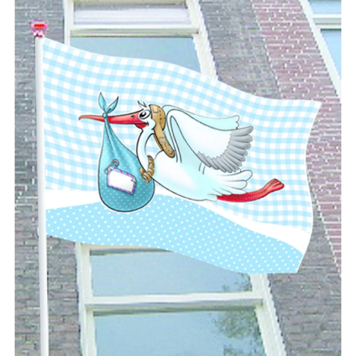 Geboortevlag Jongen 90cm - Image 2