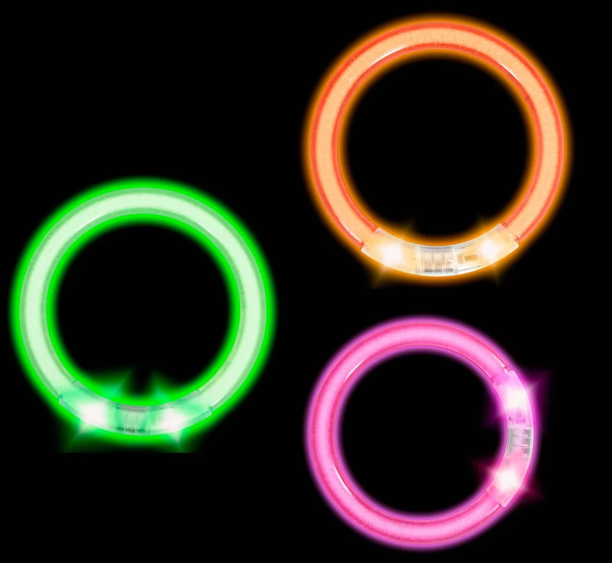 Gekleurde Armband Glow In The Dark 8cm 4st - Image 3