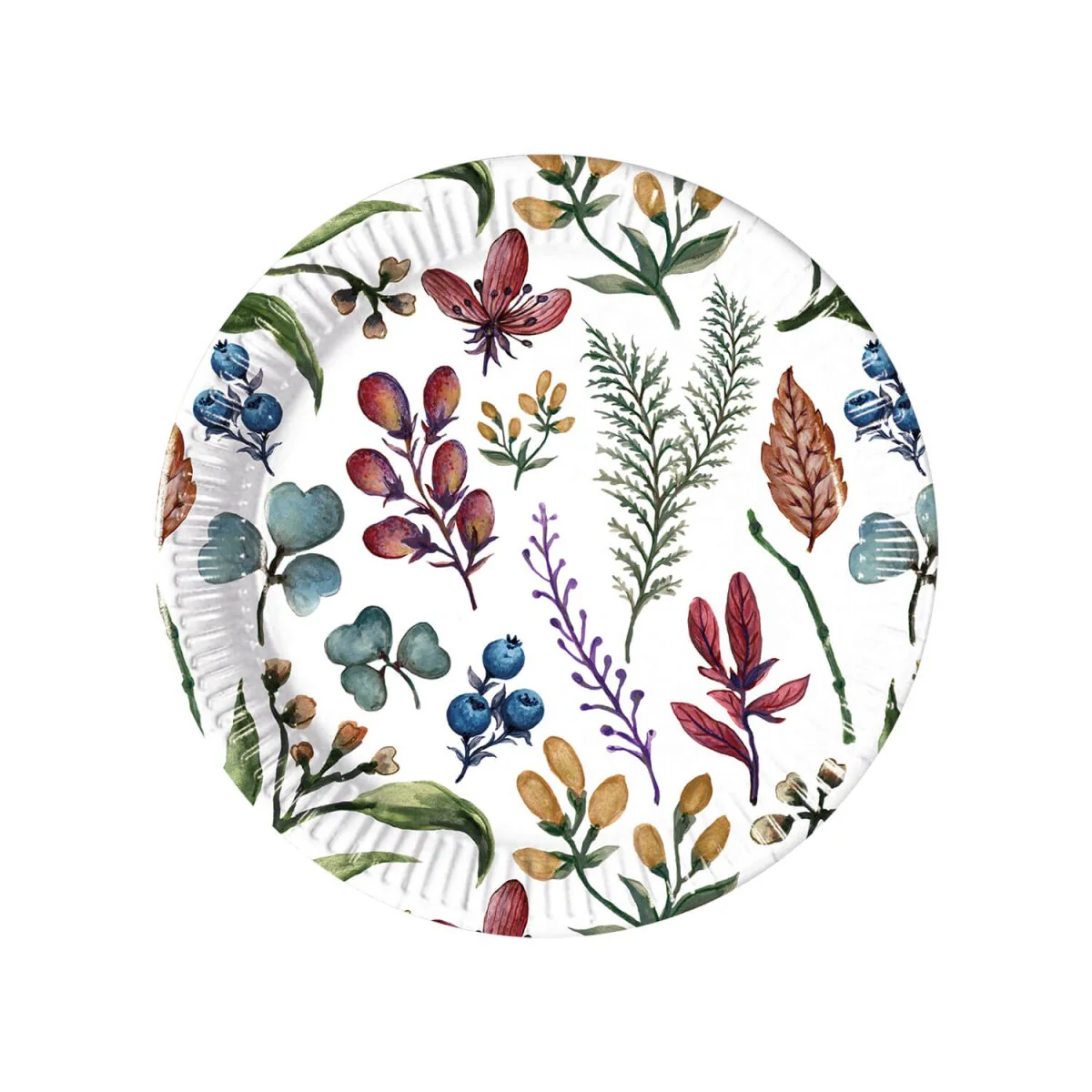 Gekleurde Borden Herbs 20cm 8st