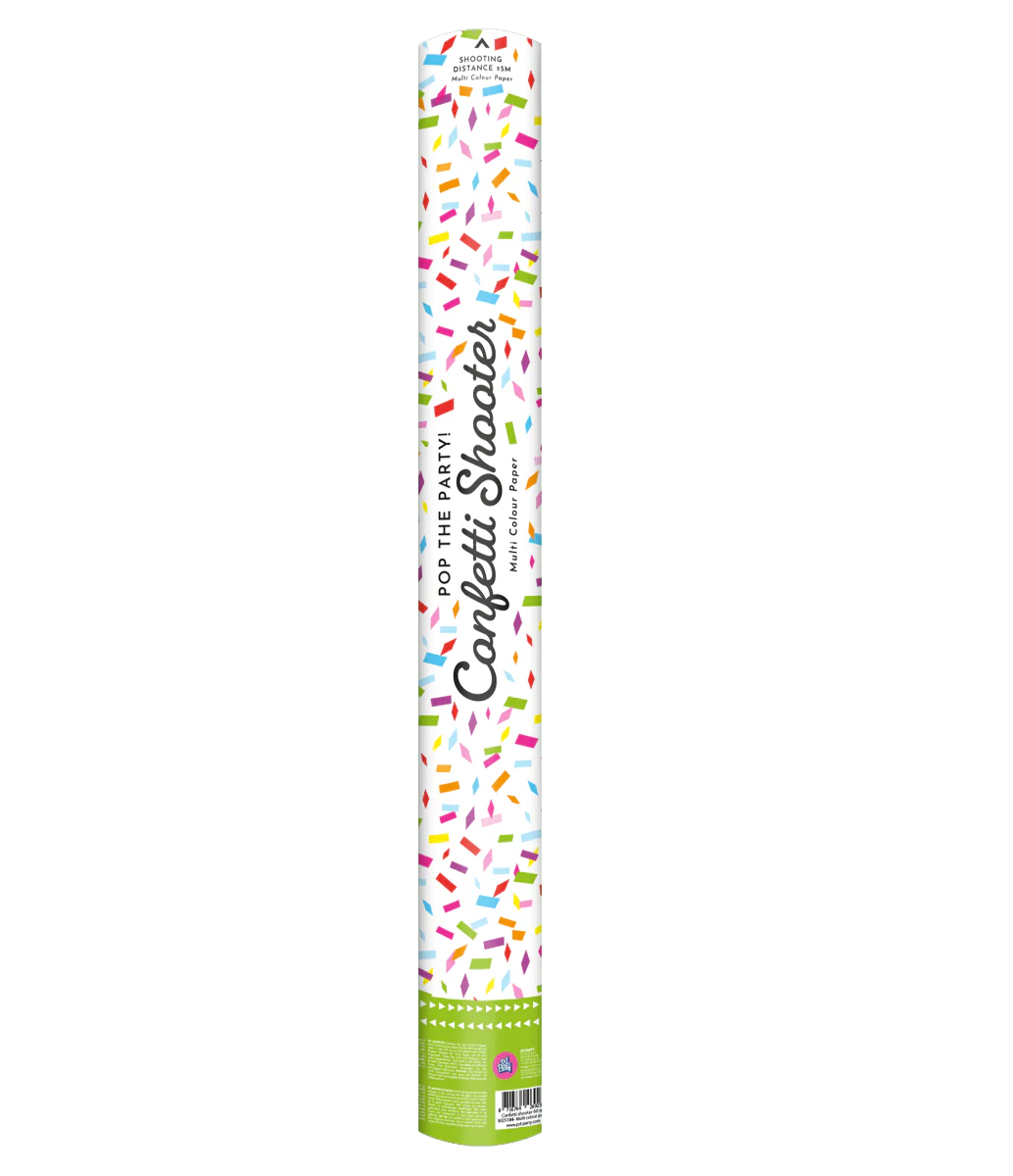 Gekleurde Confetti Kanon Papier 60cm