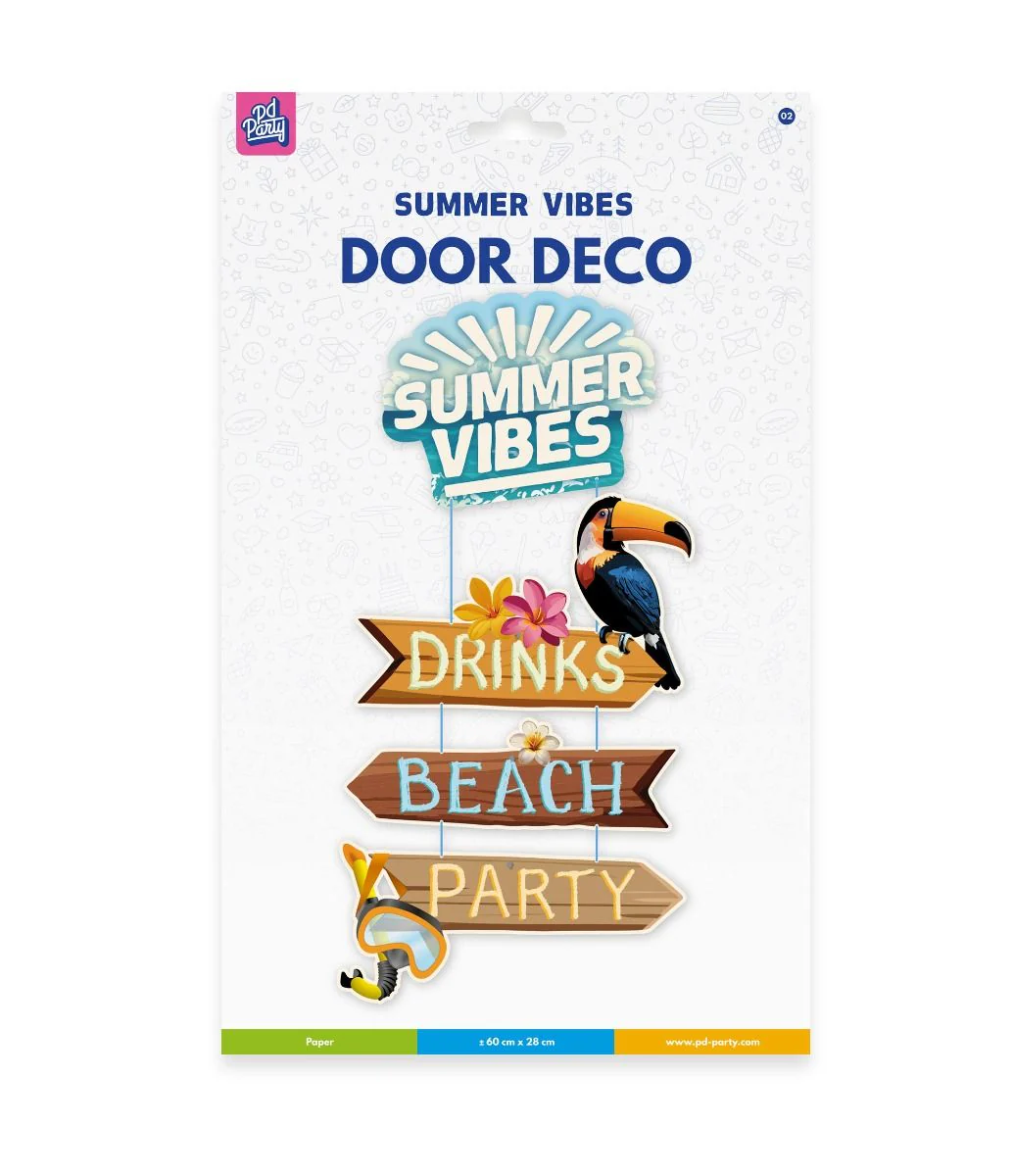 Gekleurde Deurbord Summer Vibes 60cm - Image 3