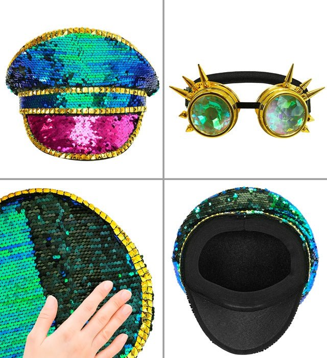 Gekleurde Pet Pailletten Met Bril - Image 3