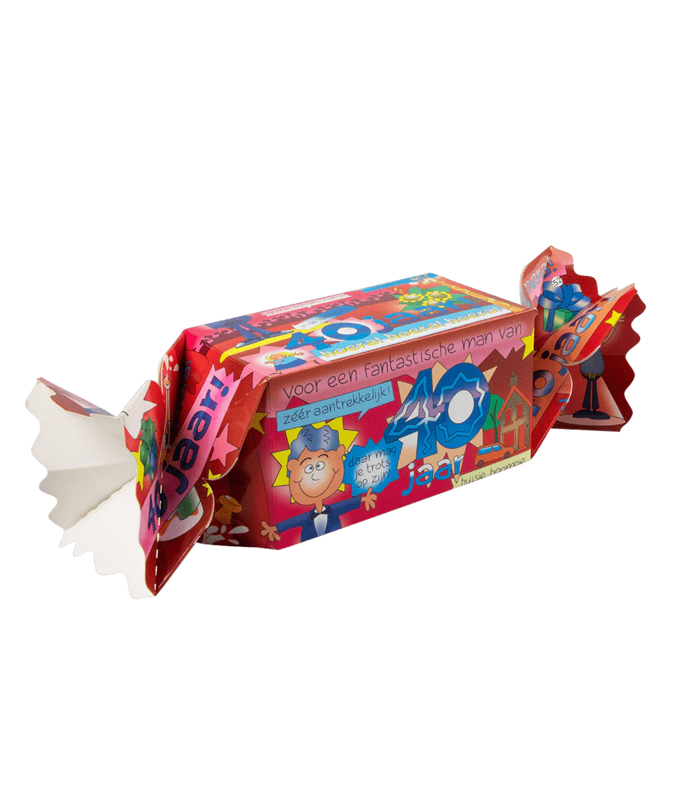 Geschenkdoosje 40 Jaar Man 26cm