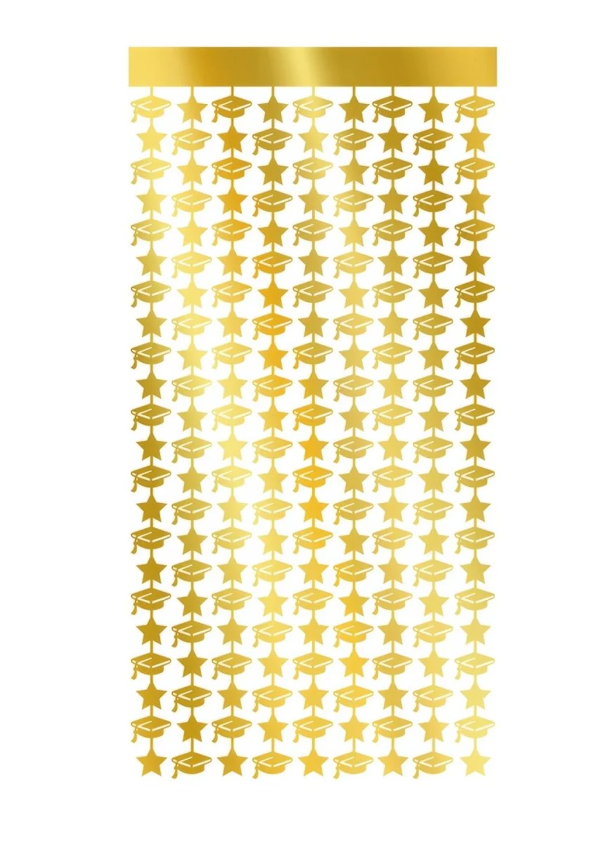 Geslaagd Deurgordijn Goud 2m