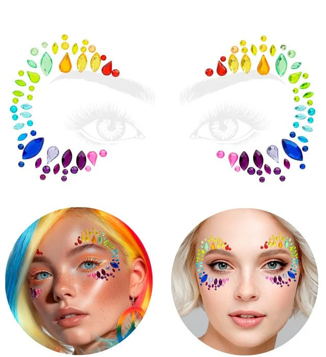 Gezichtsdecoratie Regenboog - Image 4
