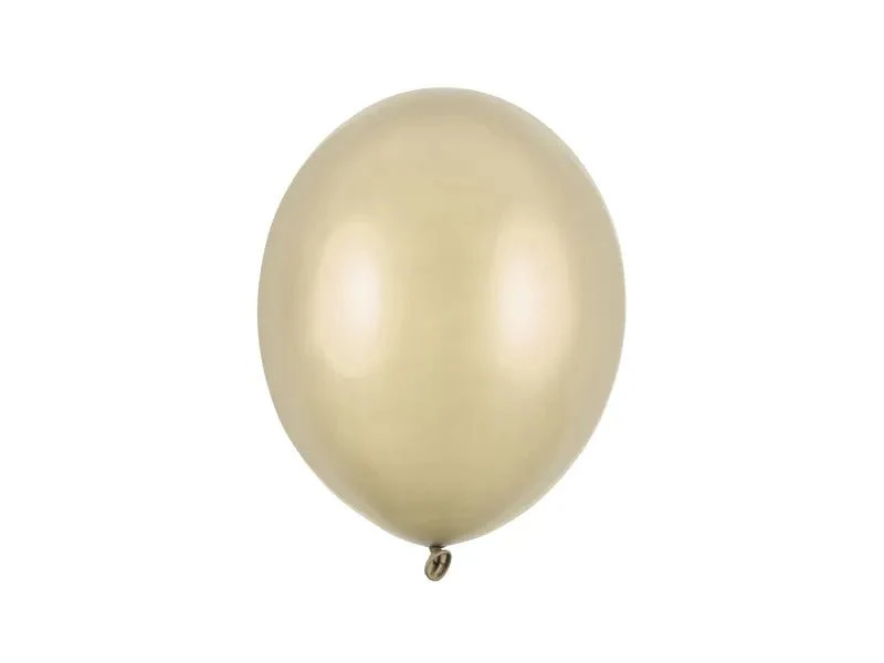 Gouden Ballonnen Metallic Cold Gold 27cm 100st