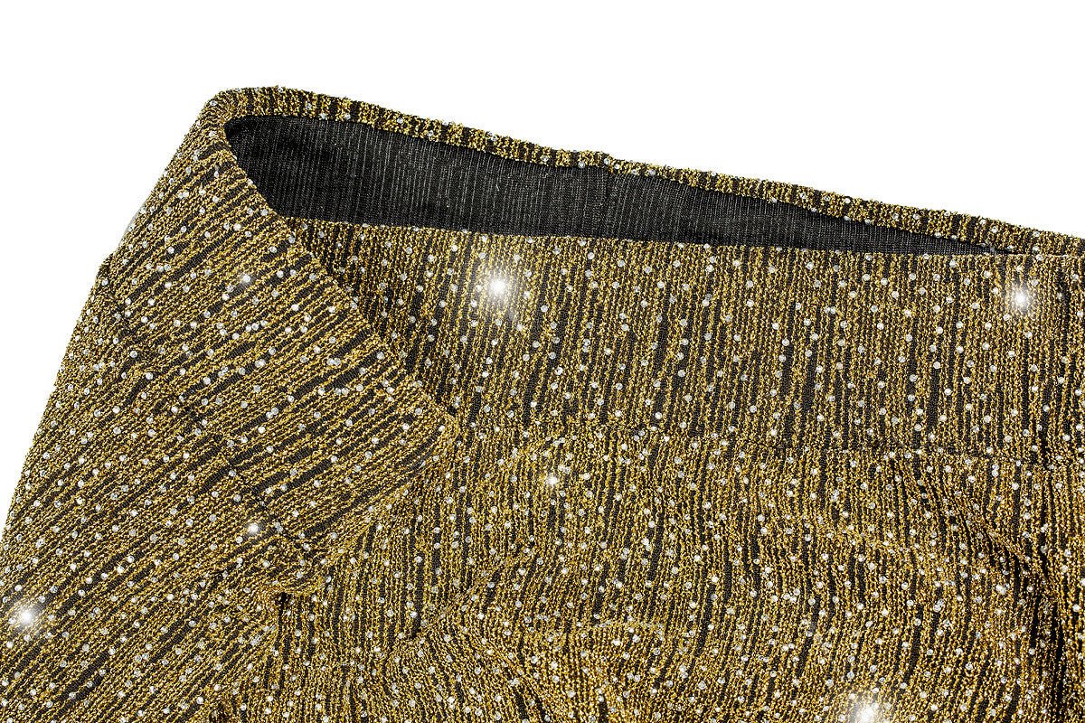 Gouden Broek Dames Flared Glitter - Image 5