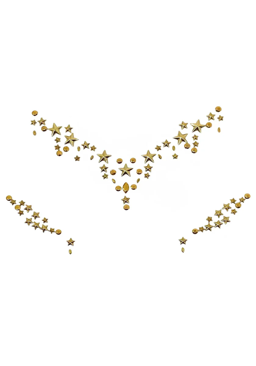 Gouden Gezicht Stickers Star Sign - Image 2