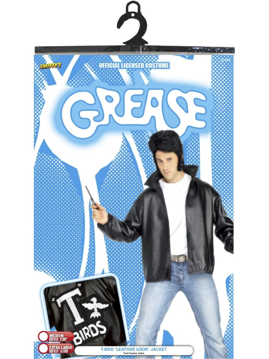 Grease Jas Zwart Heren T-Birds - Image 3