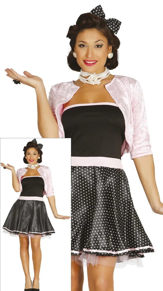 Grease Kostuum Roze 50's Dames - Image 5