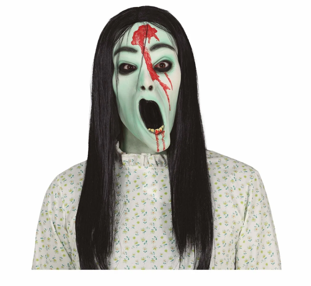 Groen Halloween Masker Horror Meisje - Image 2