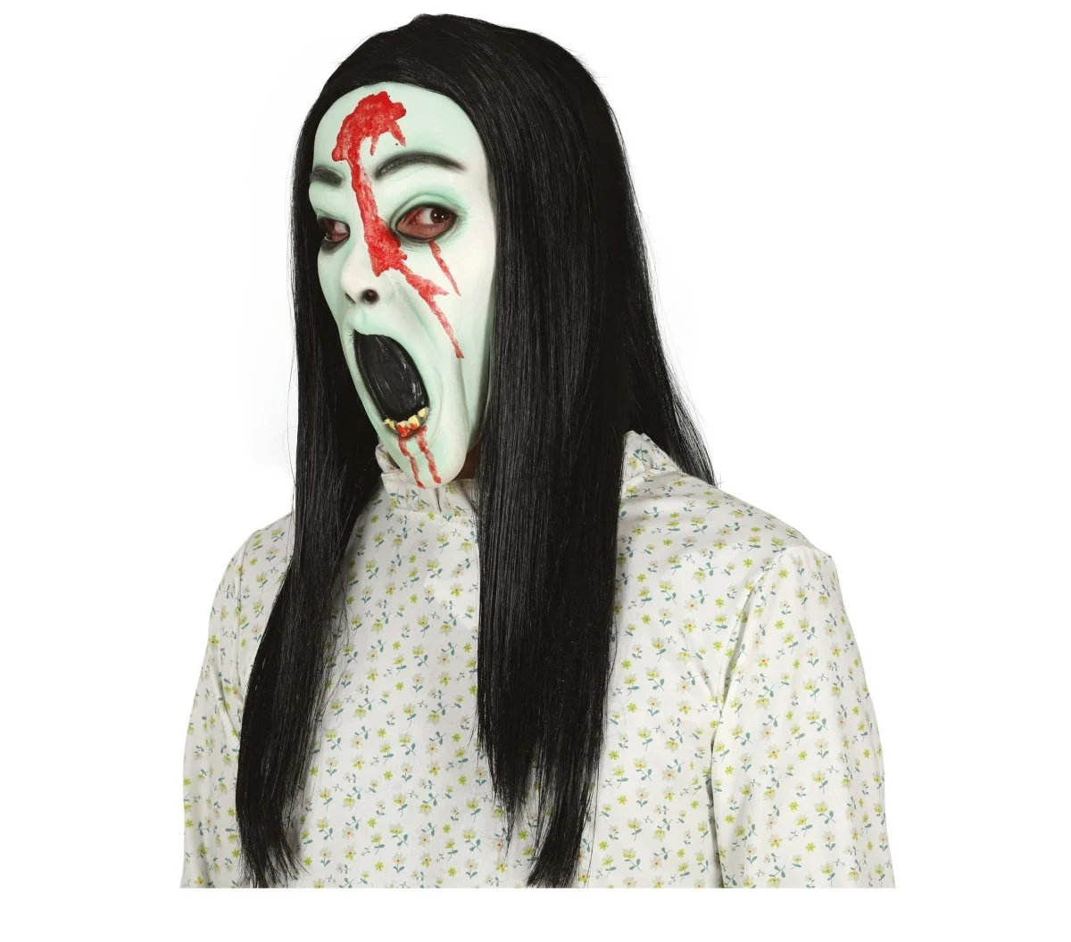 Groen Halloween Masker Horror Meisje - Image 3