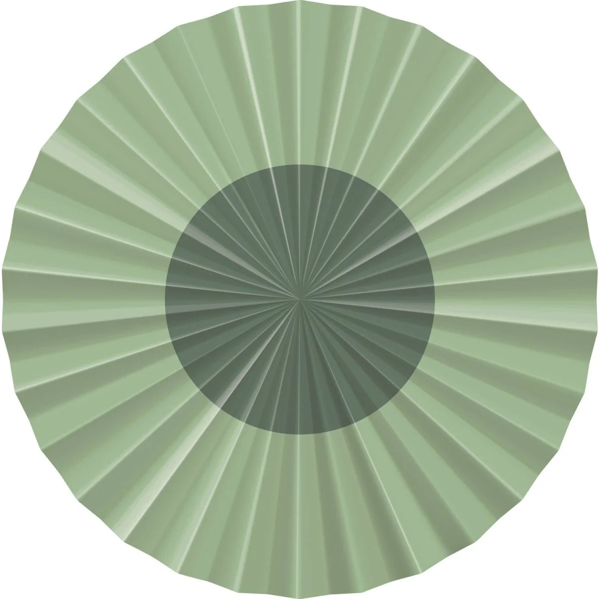 Groene Papieren Waaiers 35cm 3st - Image 3