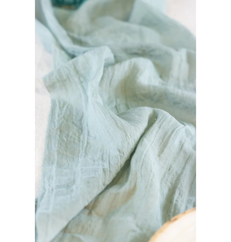 Groene Tafelloper Chiffon 3m - Image 2