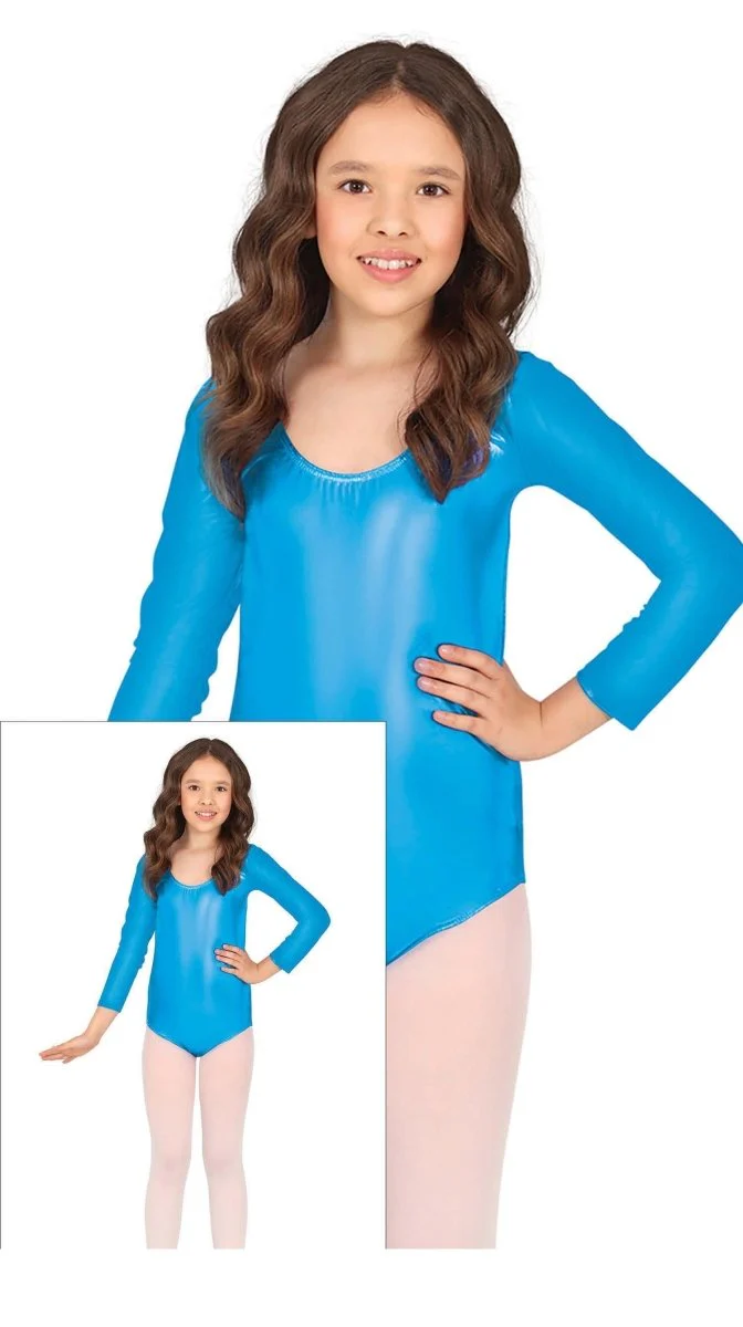 Gympakje Turquoise Meisje Metallic - Image 3