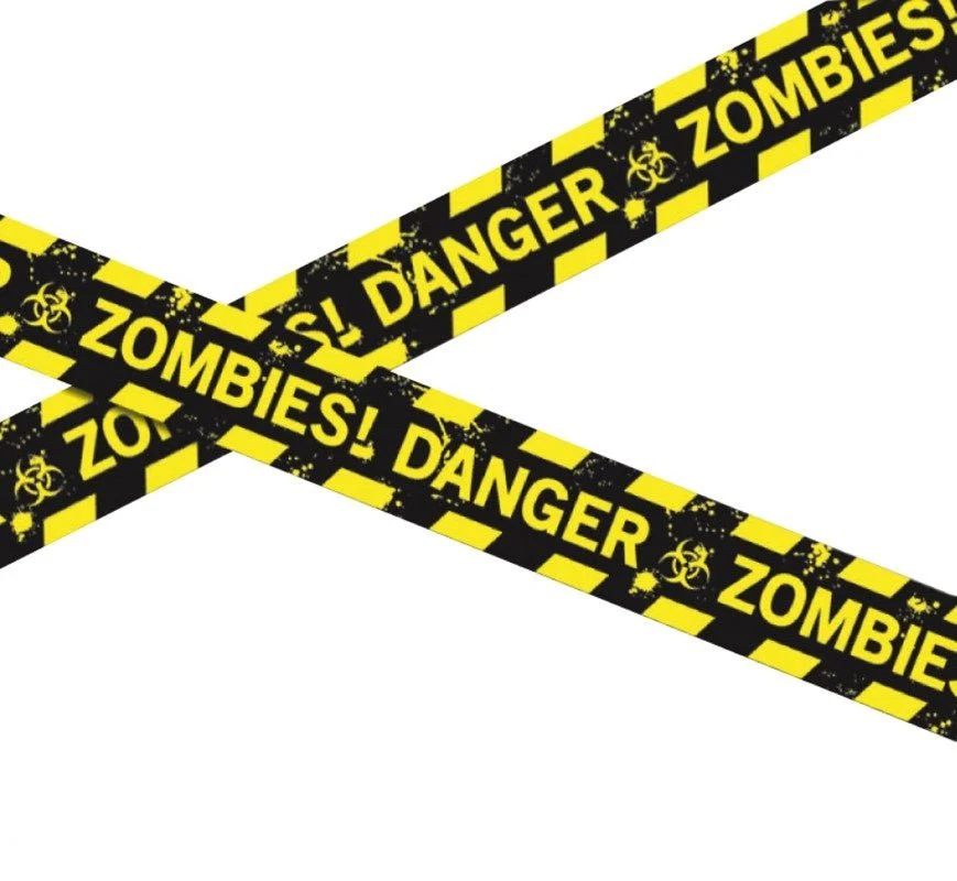 Halloween Afzetlint Danger Zombie 6m