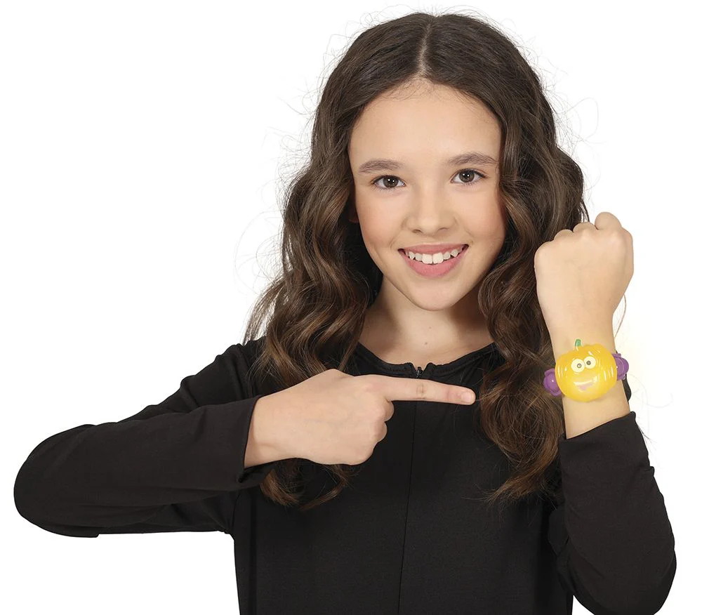 Halloween Armband Pompoen Met Licht 18cm - Image 2