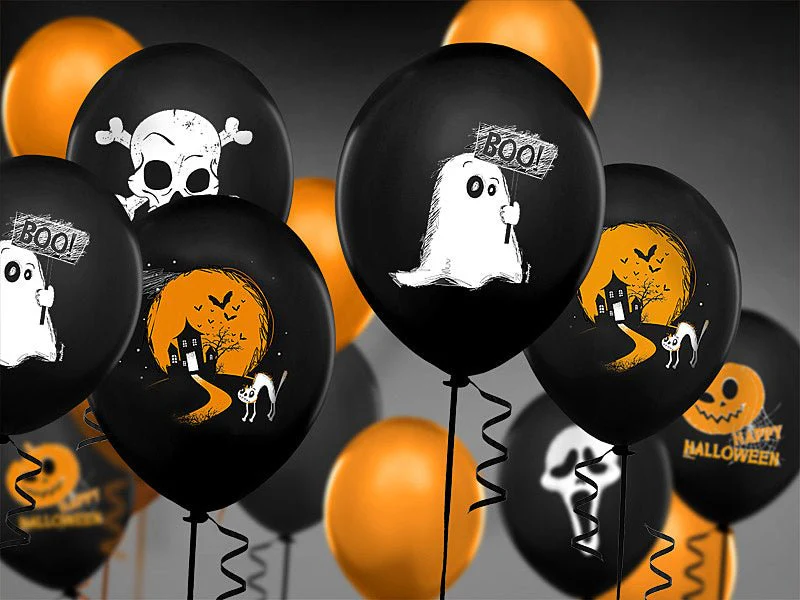 Halloween Ballonnen Boo! 30cm 6st - Image 4