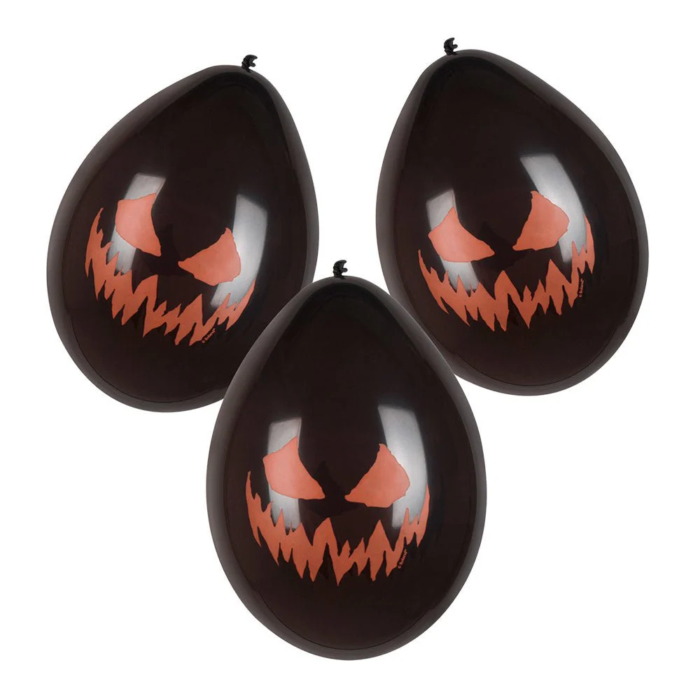 Halloween Ballonnen Creepy Pumpkin 25cm 6st - Image 2