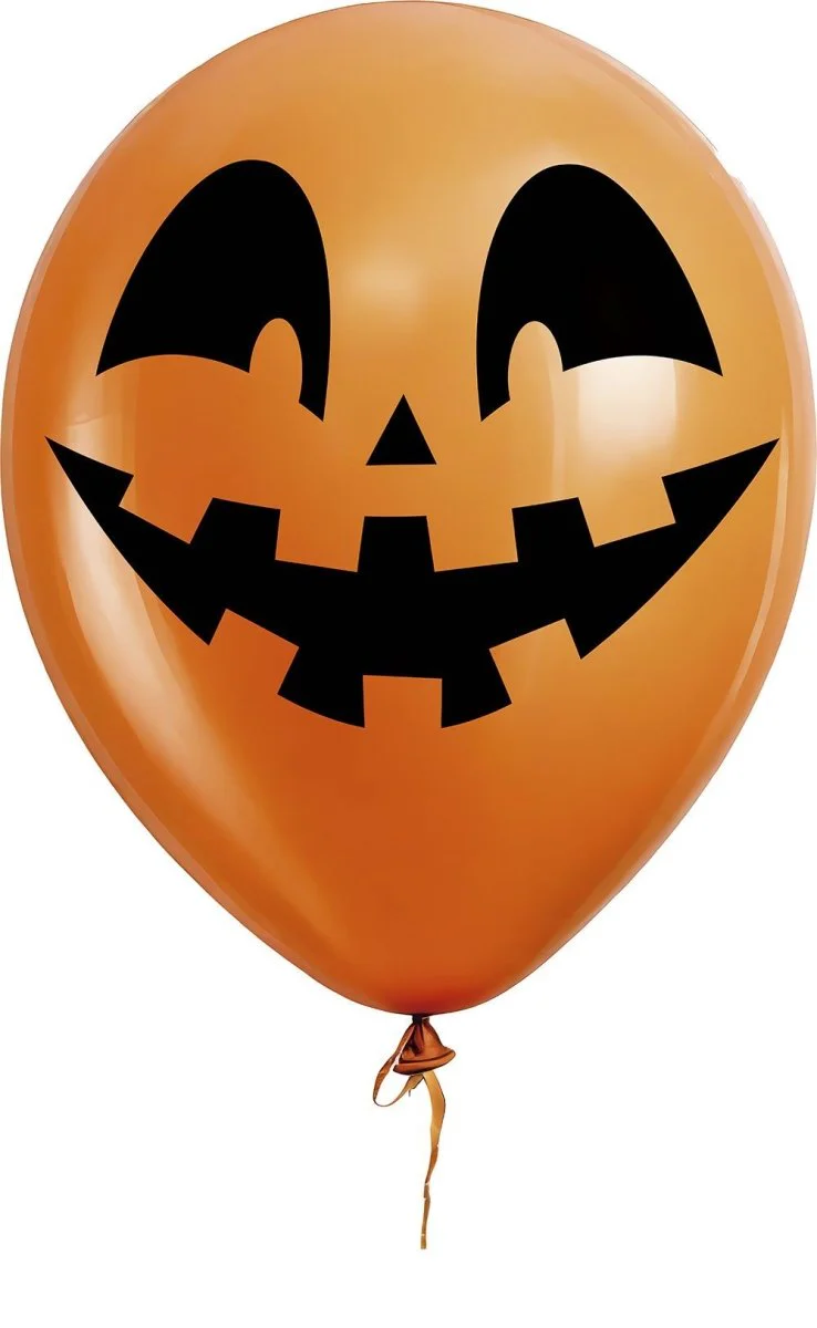Halloween Ballonnen Oranje Pompoen 30cm 10st - Image 2