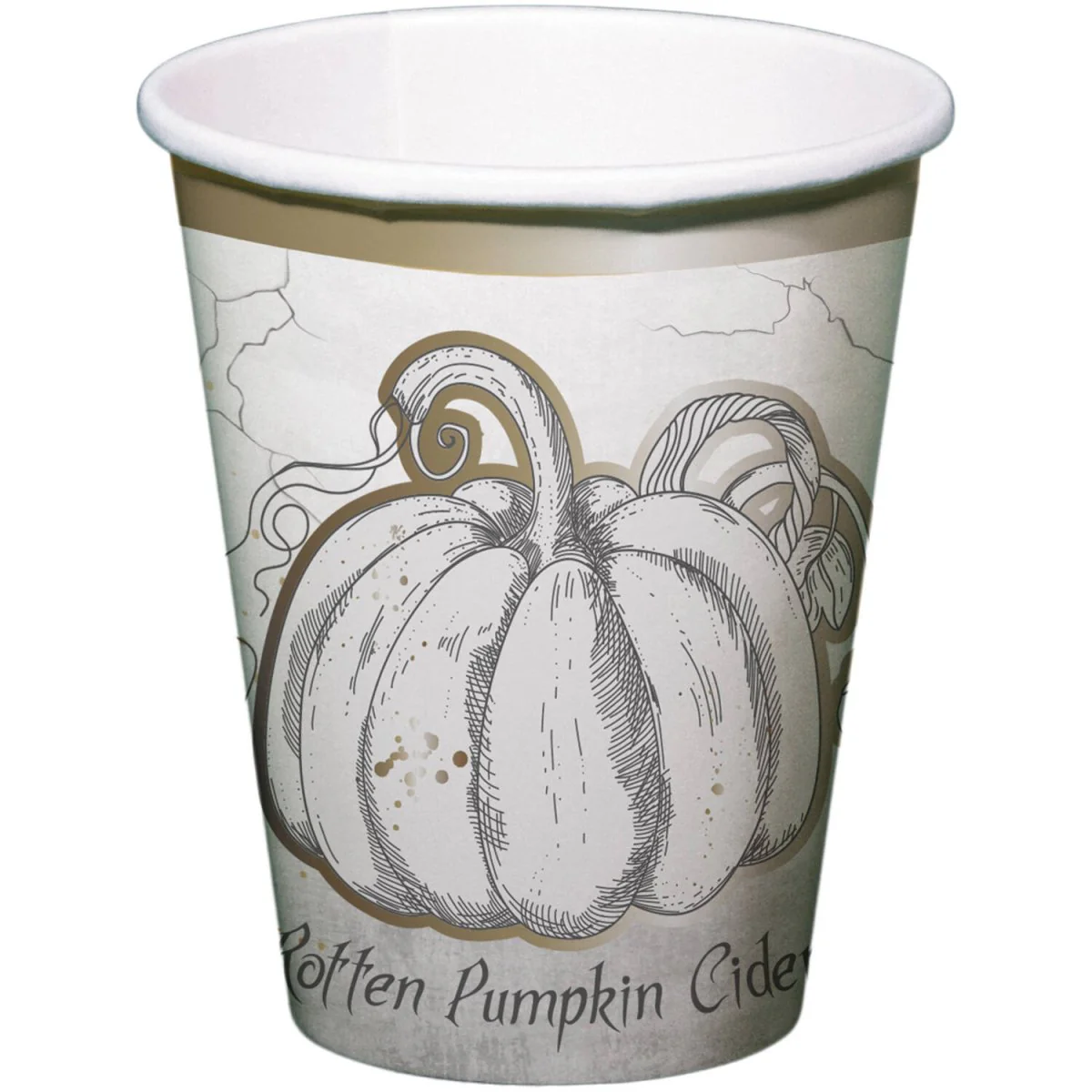 Halloween Bekers Pompoen 250ml 8st