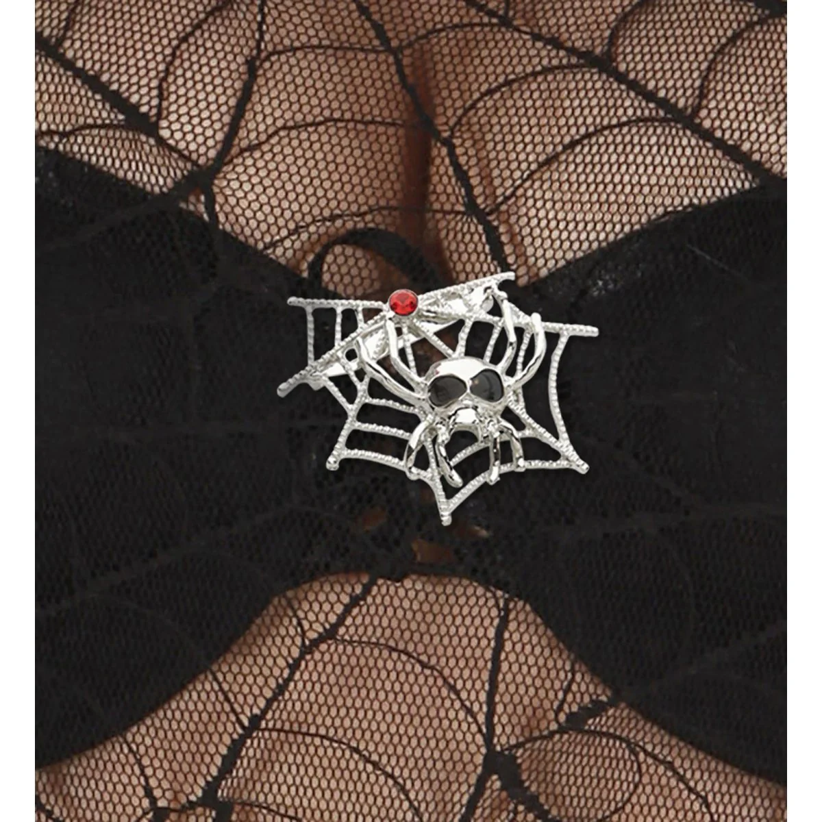 Halloween Broche Spinnenweb - Image 3