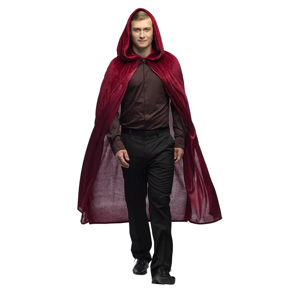 Halloween Cape Bordeaux Rood - Image 3