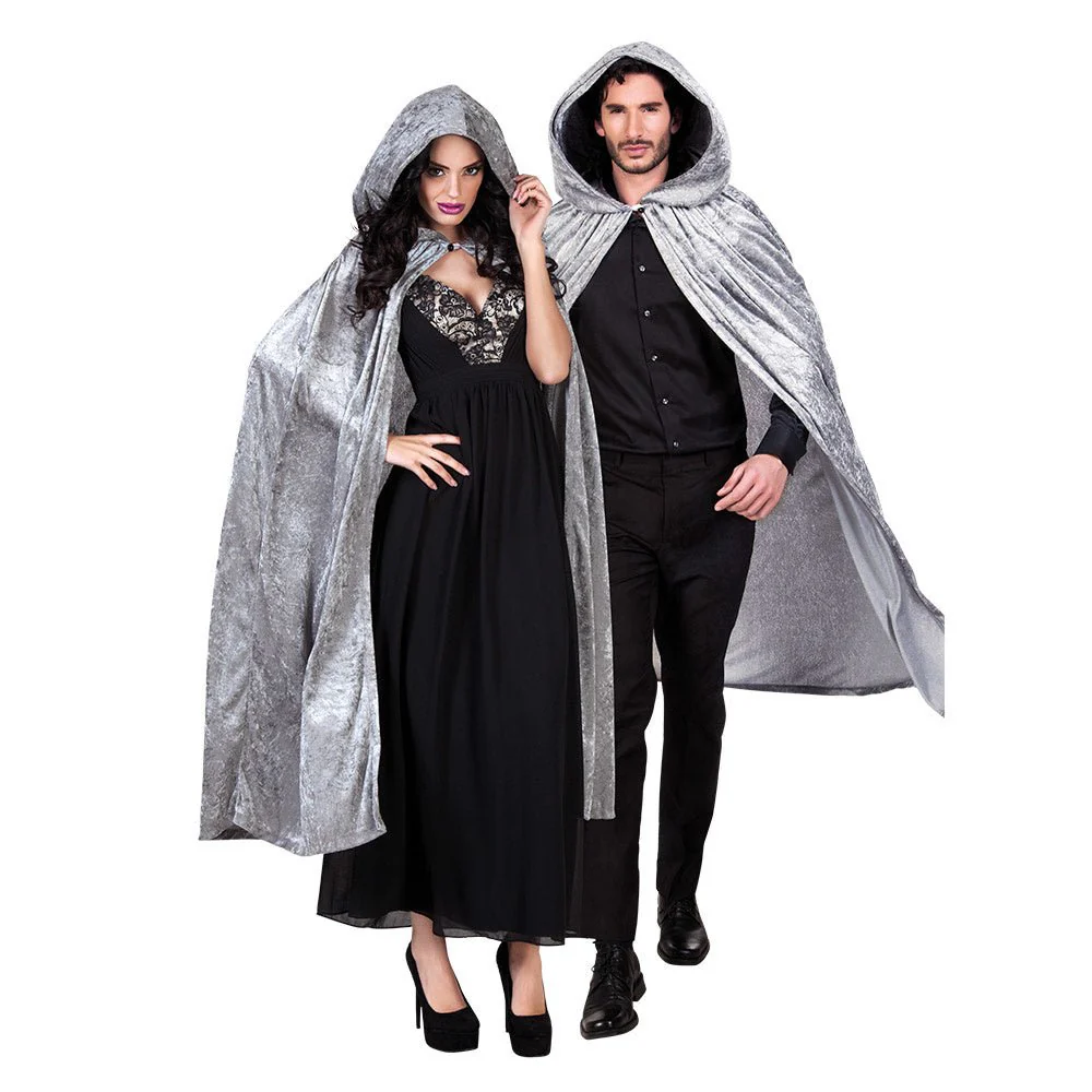 Halloween Cape Grijs 1,7m - Image 3