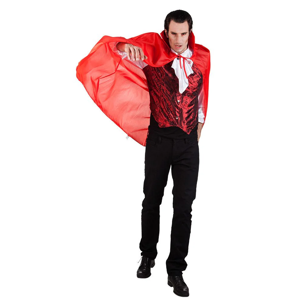 Halloween Cape Rood 1,2m - Image 2