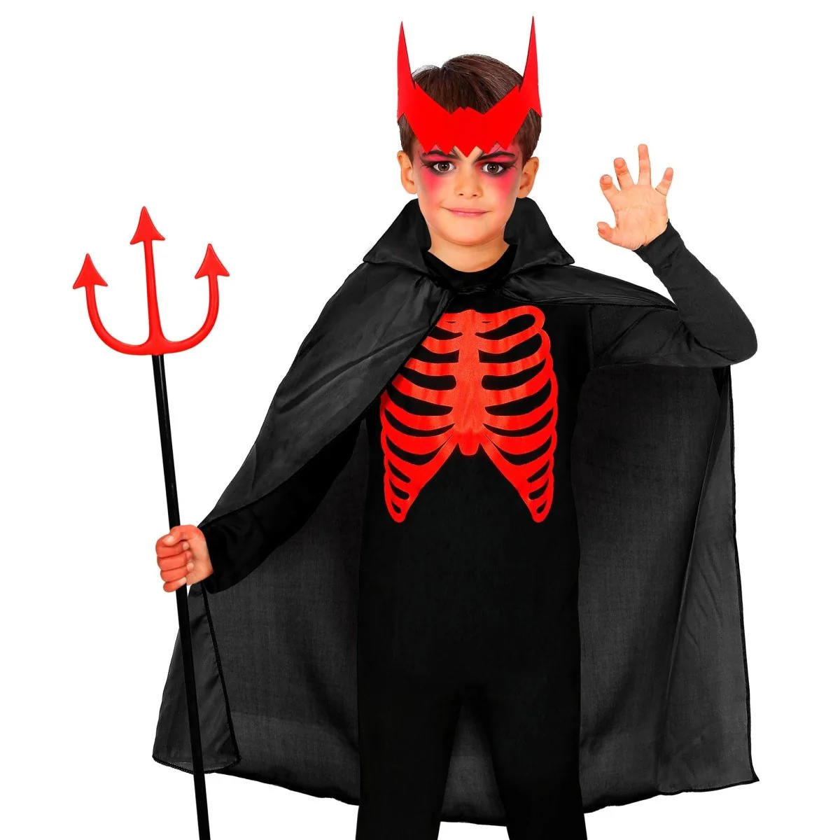 Halloween Cape Zwart Kind - Image 3