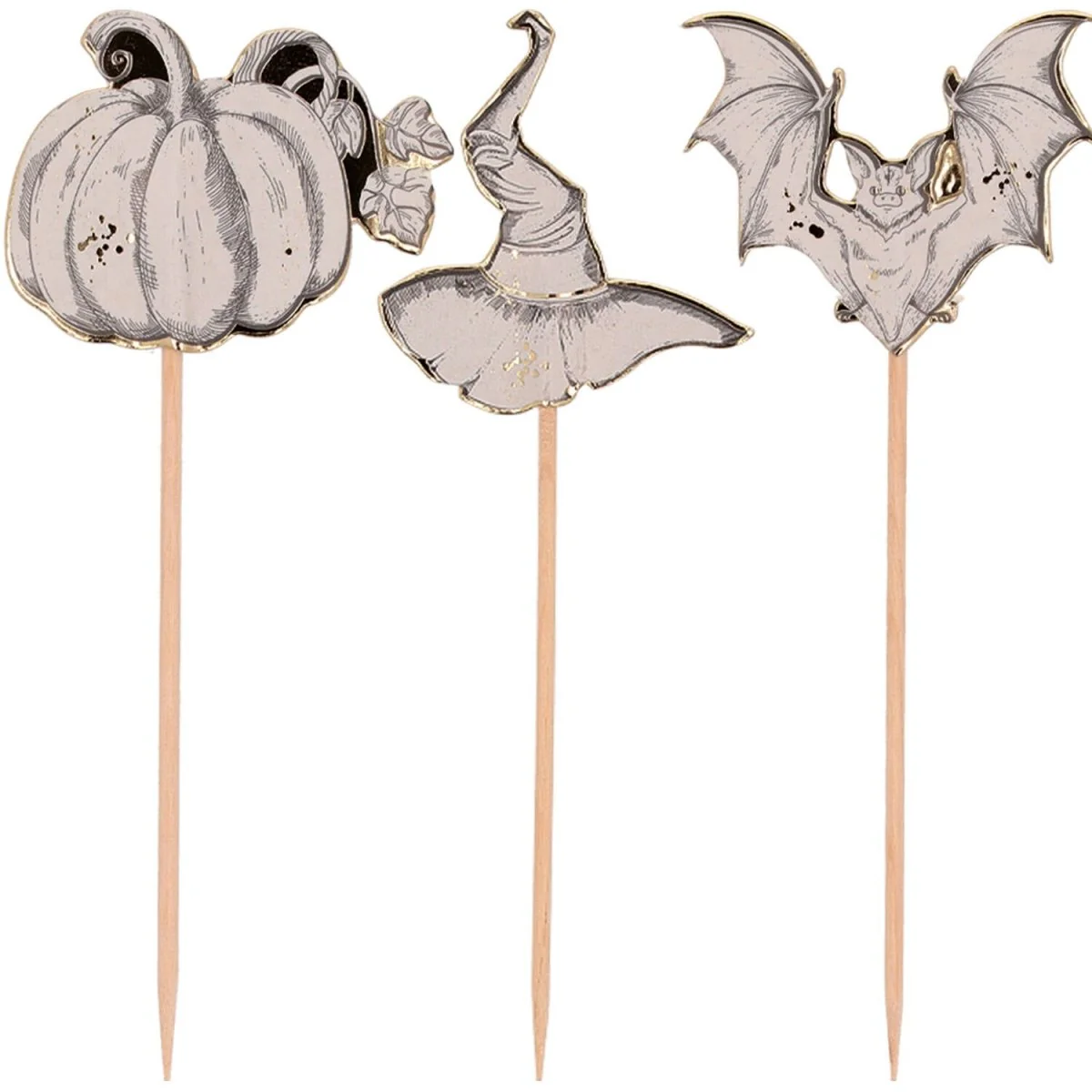 Halloween Cocktailprikkers 12cm 6st - Image 2