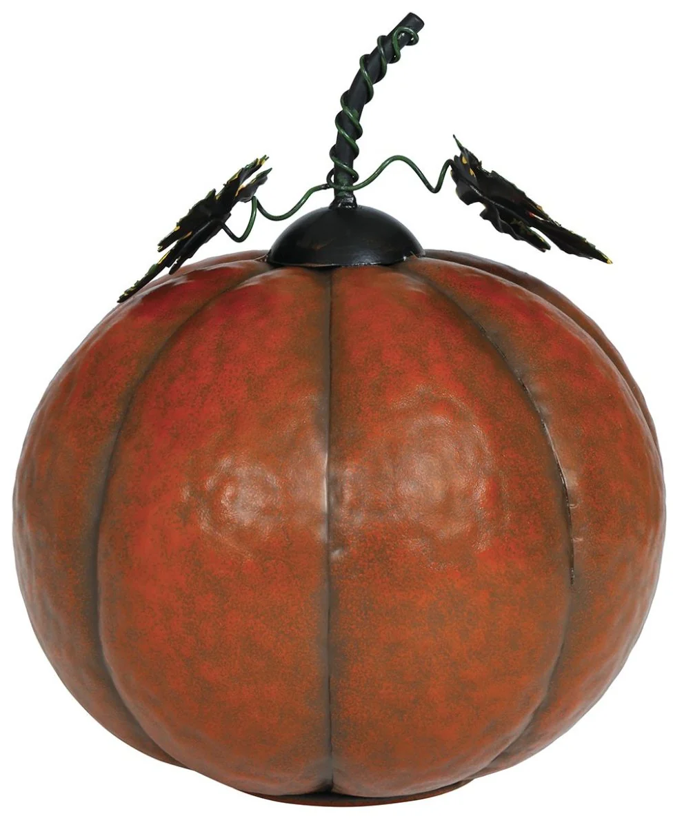 Halloween Decoratie Pompoen Metallic Met Licht 16cm - Image 3