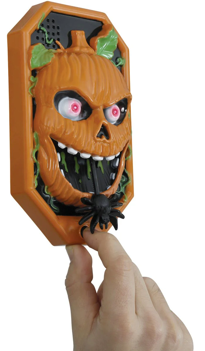 Halloween Deurbel Pompoen Met Licht, Geluid En Beweging