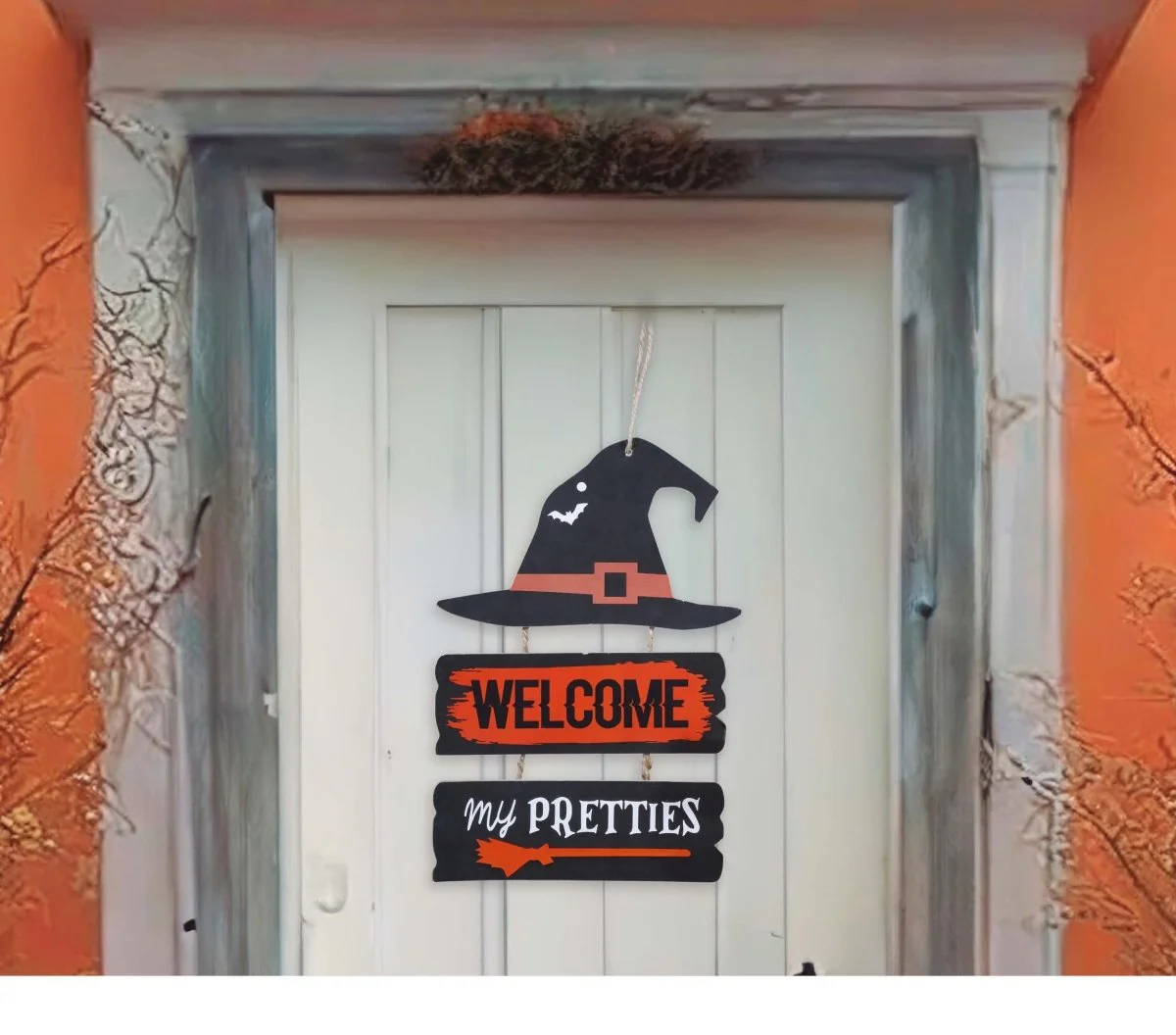 Halloween Deurbord Welcome 32cm - Image 2