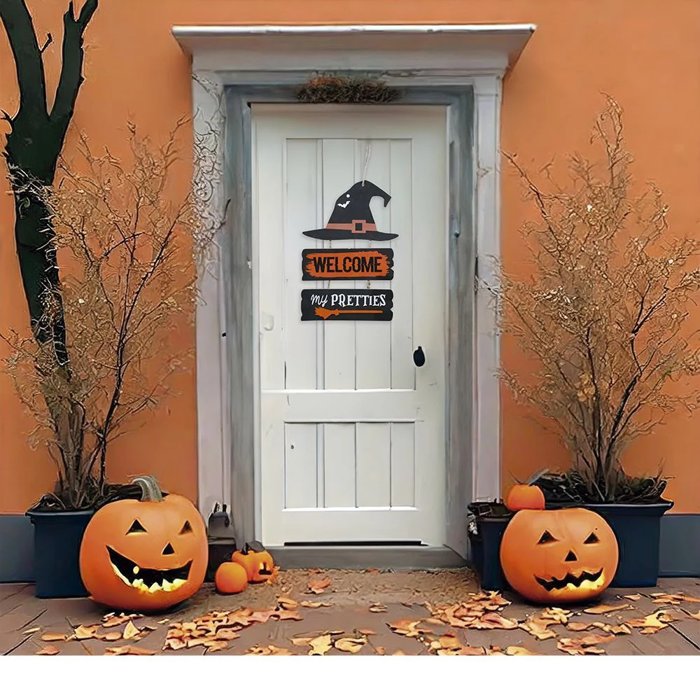Halloween Deurbord Welcome 32cm - Image 3