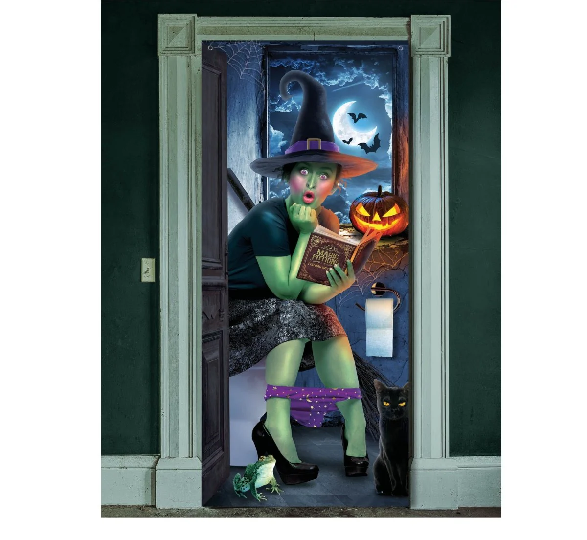 Halloween Deurposter Heks 180cm x 80cm - Image 2